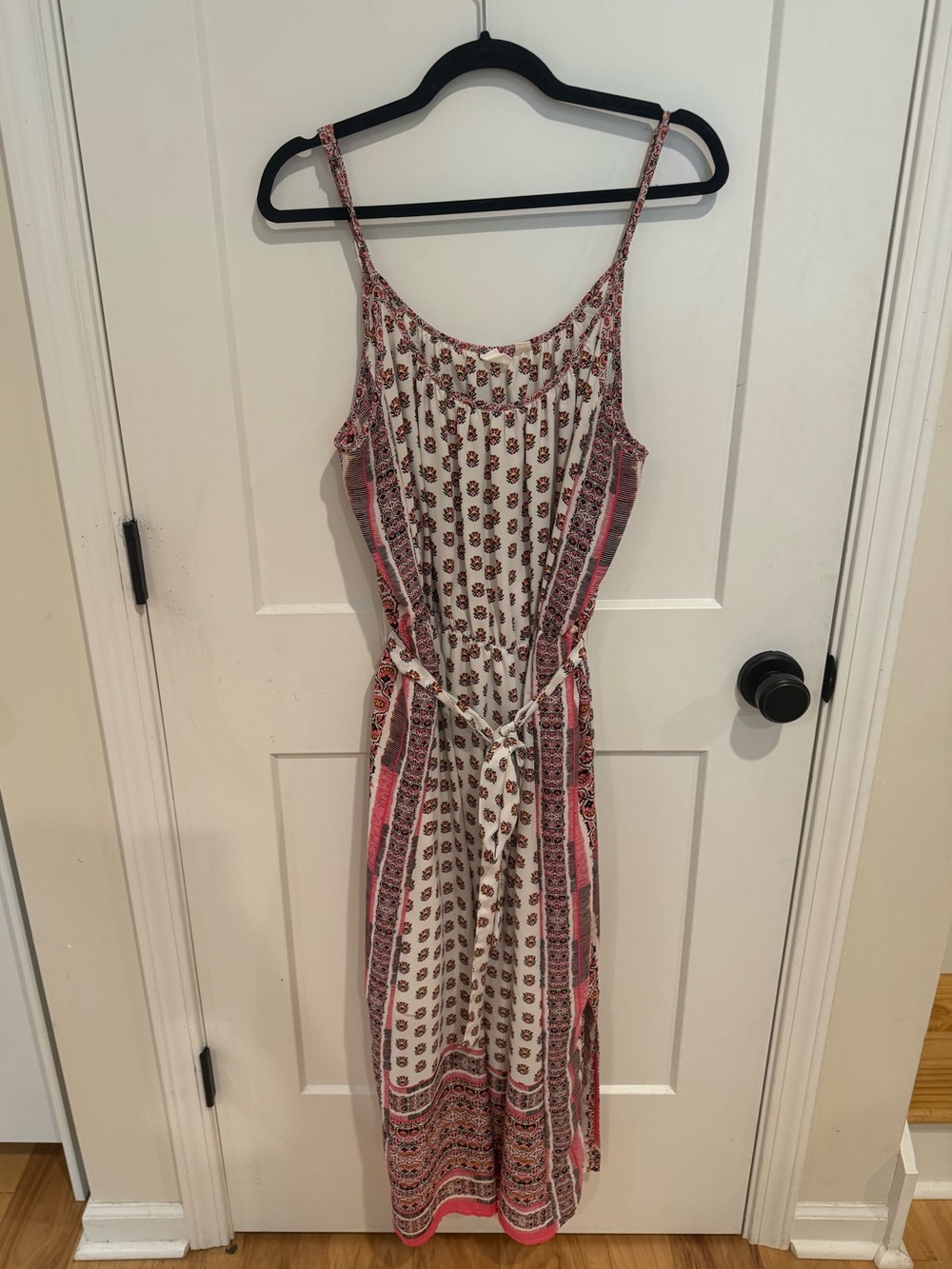 GAP Pink and Cream Boho Maxi Sundress
